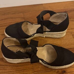 Comfortable Black Wedges